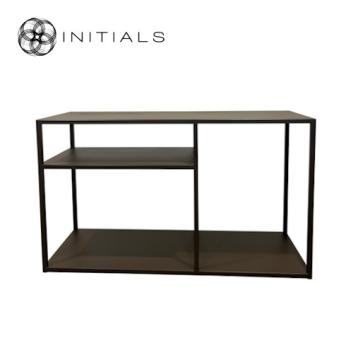 Storage Table Broadway Play Raw Iron Metallic Brown