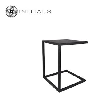 Bench Table Metro Raw Iron Black Square