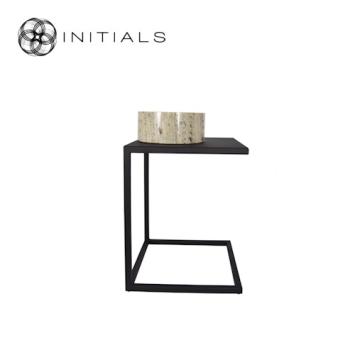 Bench Table Metro Raw Iron Black Square