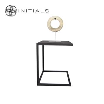 Bench Table Metro Raw Iron Black Square