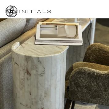 Side Table Luna Marble White Rosa