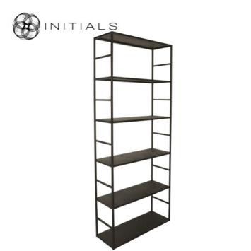 Cabinet 6 Metal Metallic Brown