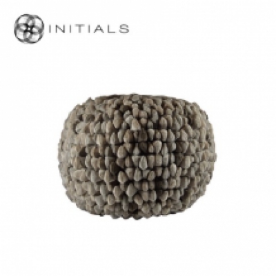 Poof Round Penthouse Pebble Sand Taupe