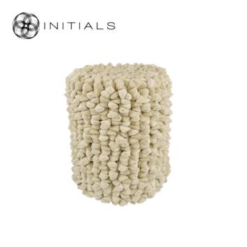Poof Pebble Moon White Cylinder
