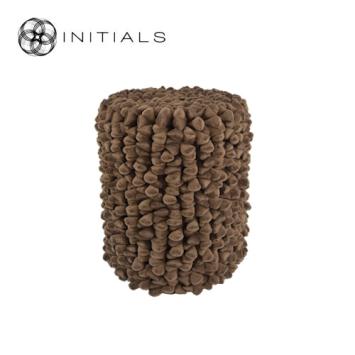 Poof Pebble Hazelnut Brown Cylinder