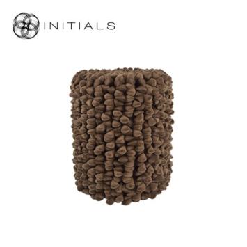 Poof Cylinder Penthouse Pebble Hazelnut Brown