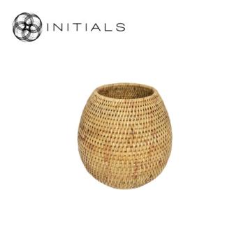 Vase Nature Osier Bol Burma Rattan Natural