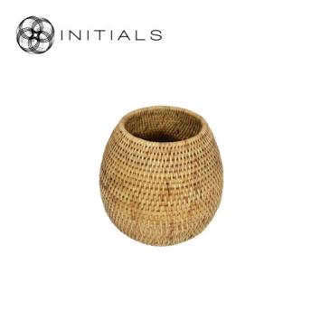 Vase Nature Osier Bol Burma Rattan Natural