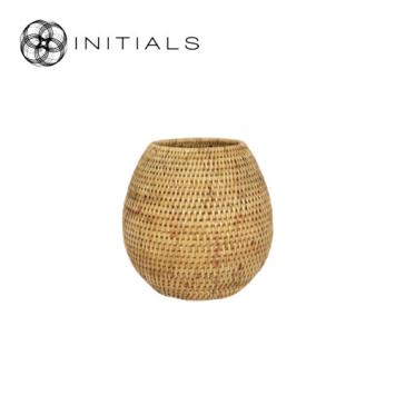 Vase Nature Osier Bol Burma Rattan Natural