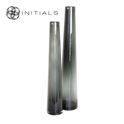 Vase Serré Stretch Smoke Glass High