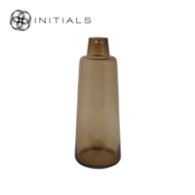 Vase Serré Bottle Topaz Glass High