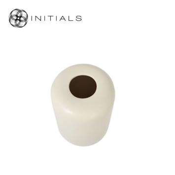 Vase Terre Small Neck Ceramic White